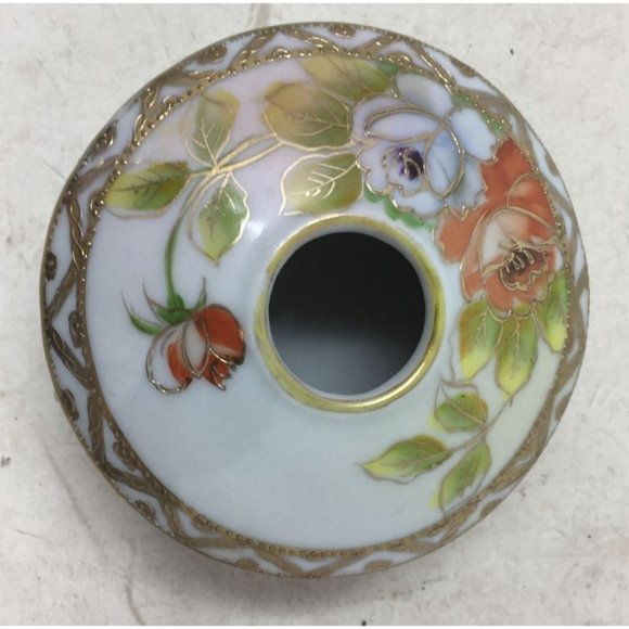 Vintage Hat Pin Holder, Trinket Dish & Hair Receiver Dish - Picture 11 of 15